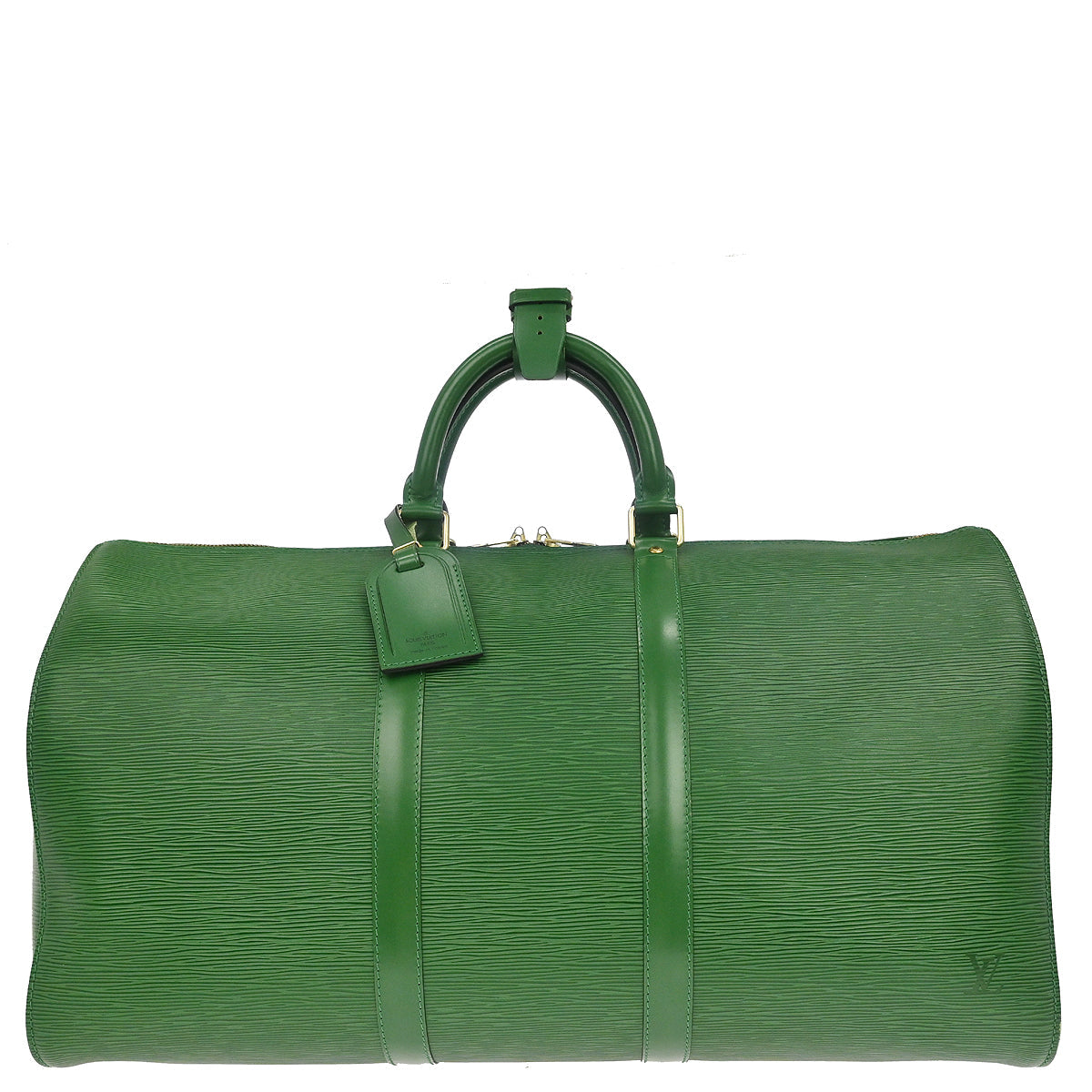 Louis Vuitton Green Epi Keepall 50 Travel Handbag M42964