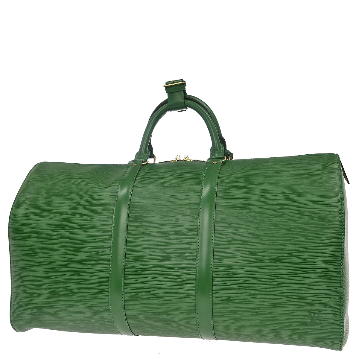 Louis Vuitton Green Epi Keepall 50 Travel Handbag M42964