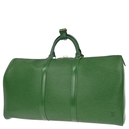 Louis Vuitton Green Epi Keepall 50 Travel Handbag M42964
