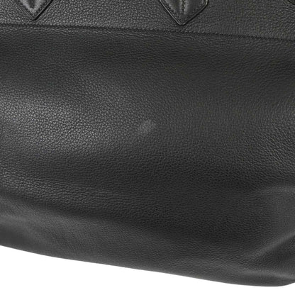 Hermes Black Togo Haut a Courroies 45 Handbag
