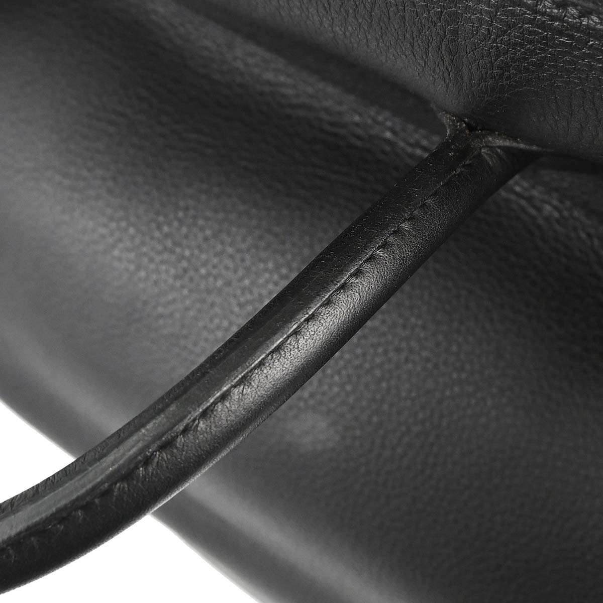 Hermes Black Togo Haut a Courroies 45 Handbag