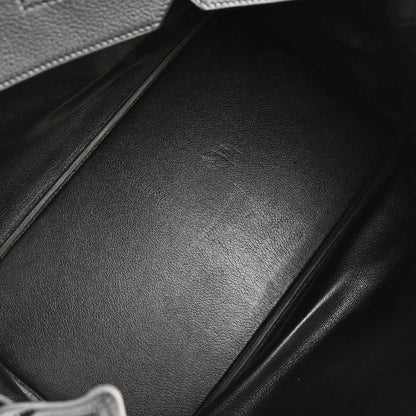 Hermes Black Togo Haut a Courroies 45 Handbag