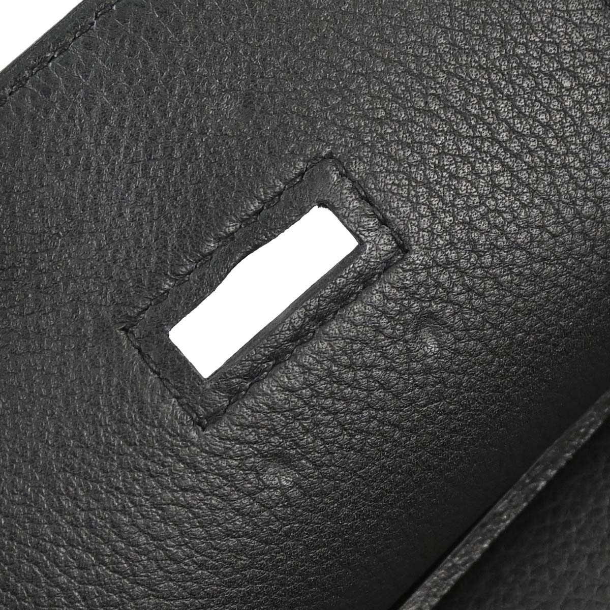 Hermes Black Togo Haut a Courroies 45 Handbag