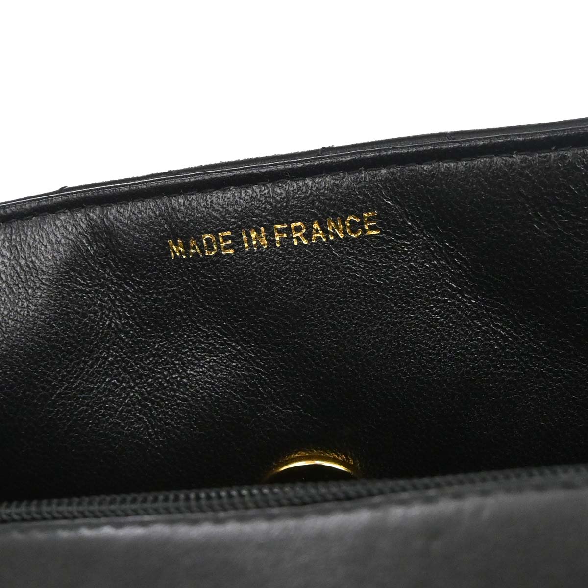Chanel 1994-1996 Black Lambskin Turnlock Handbag