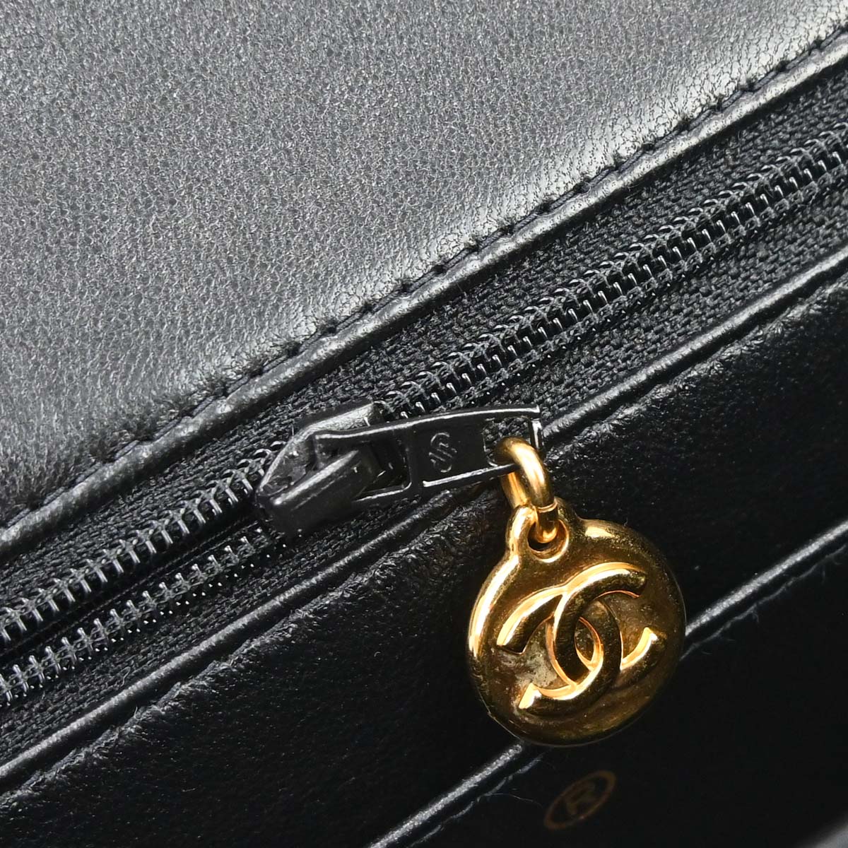 Chanel 1994-1996 Black Lambskin Turnlock Handbag