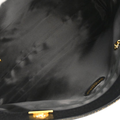 Chanel 1994-1996 Black Caviar Skin CC Shoulder Tote Bag