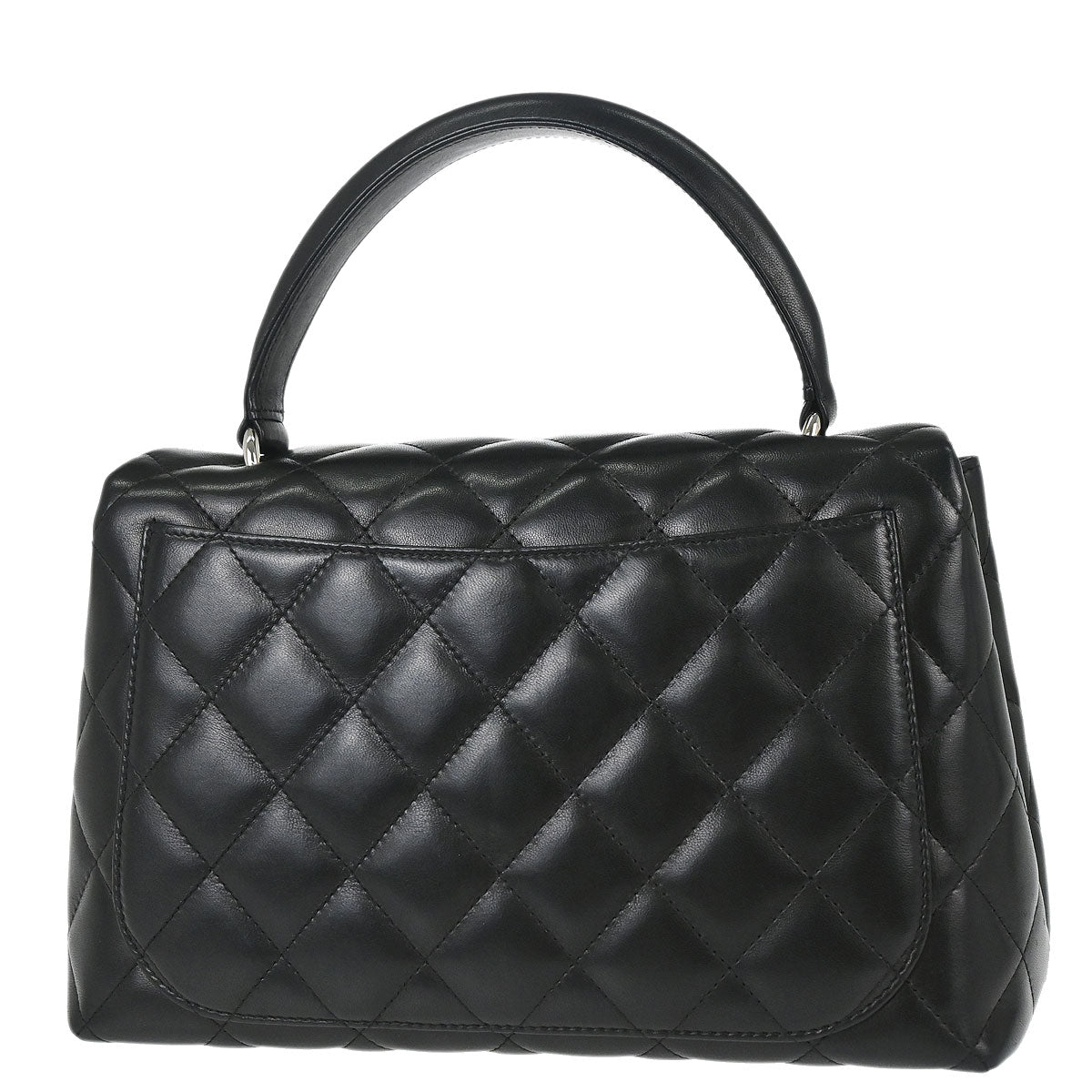 Chanel 2006-2008 Black Lambskin Top Handle Handbag