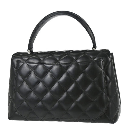 Chanel 2006-2008 Black Lambskin Top Handle Handbag