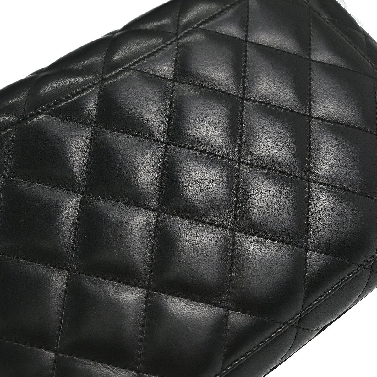 Chanel 2006-2008 Black Lambskin Top Handle Handbag