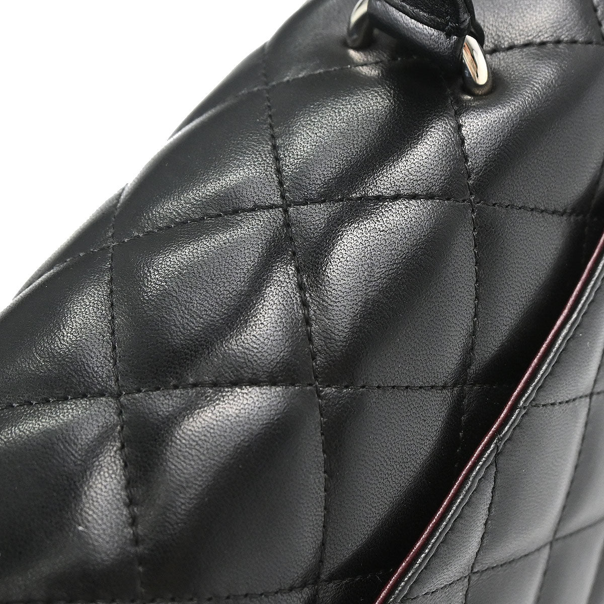 Chanel 2006-2008 Black Lambskin Top Handle Handbag