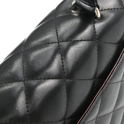 Chanel 2006-2008 Black Lambskin Top Handle Handbag