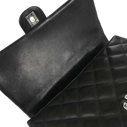 Chanel 2006-2008 Black Lambskin Top Handle Handbag