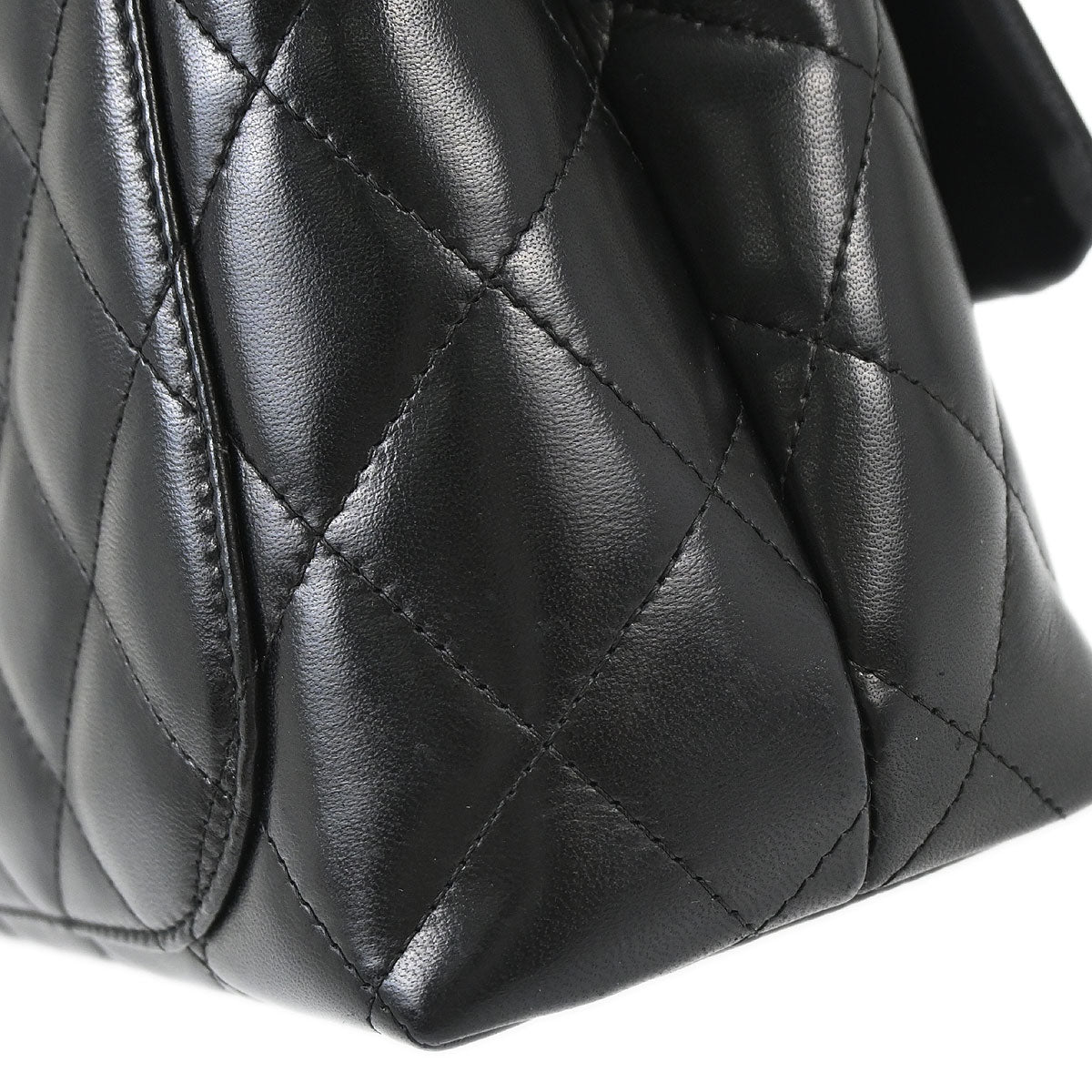 Chanel 2006-2008 Black Lambskin Top Handle Handbag