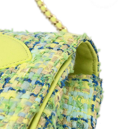 Chanel 2019 Green Tweed CC Mania Camera Bag Shoulder Bag