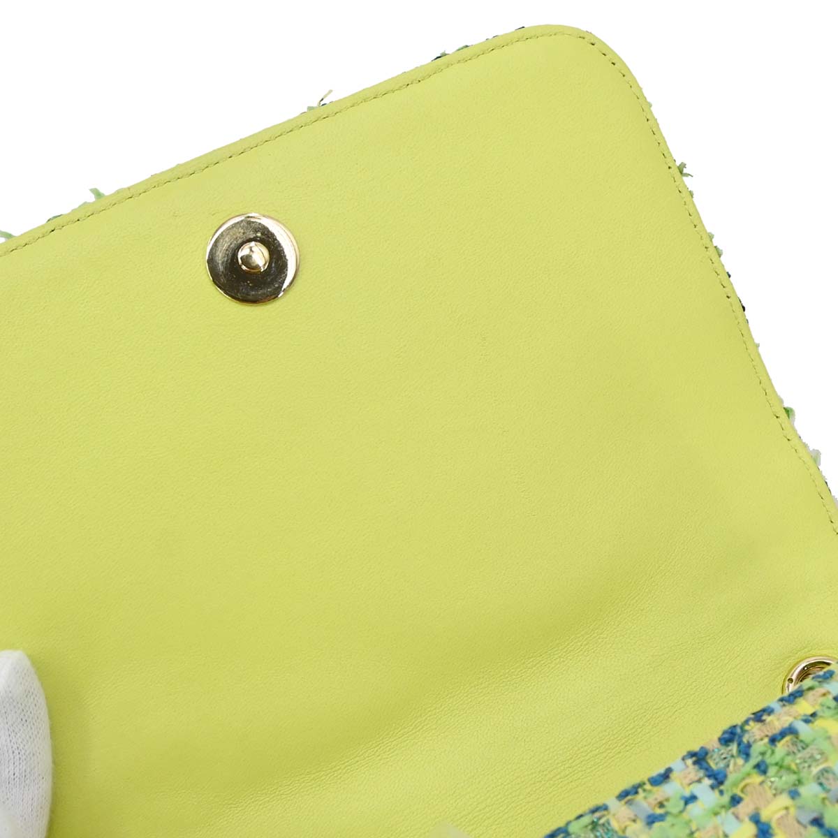 Chanel 2019 Green Tweed CC Mania Camera Bag Shoulder Bag
