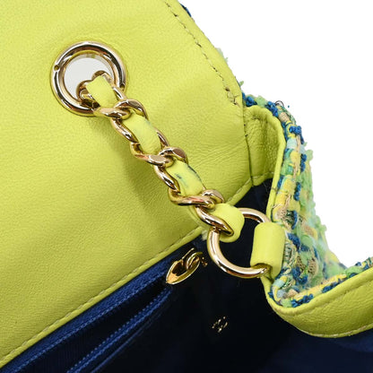 Chanel 2019 Green Tweed CC Mania Camera Bag Shoulder Bag