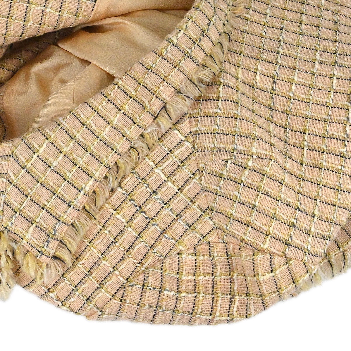 Chanel 1998 Double Breasted Tweed Jacket Beige #40