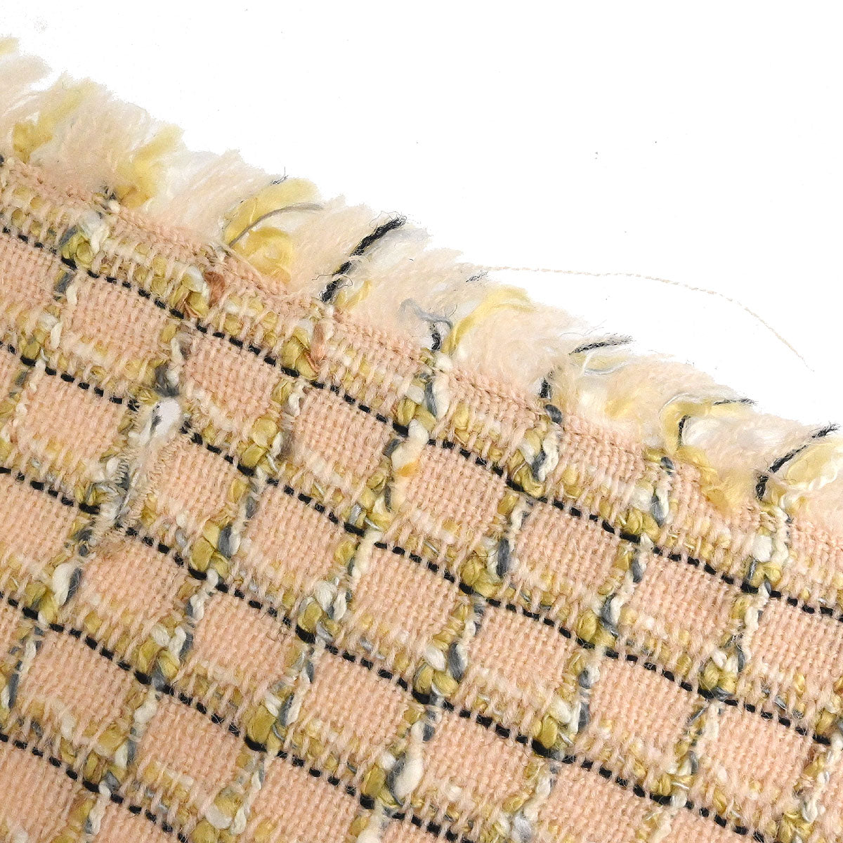 Chanel 1998 Double Breasted Tweed Jacket Beige #40
