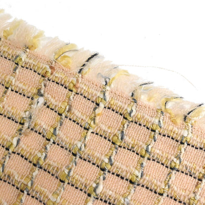 Chanel 1998 Double Breasted Tweed Jacket Beige #40