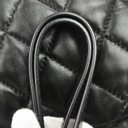 Chanel 2017-2018 Black Lambskin Week End on Mars Chain Tote Handbag