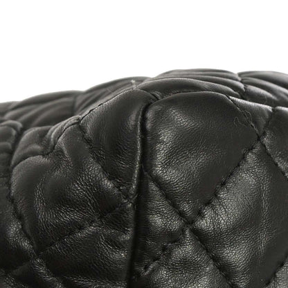 Chanel 2017-2018 Black Lambskin Week End on Mars Chain Tote Handbag