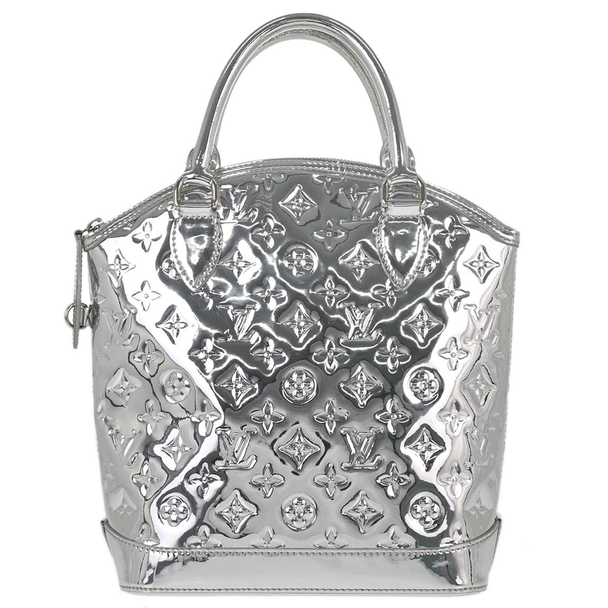 Louis Vuitton Silver Monogram Miroir Lockit Tote Handbag M95449