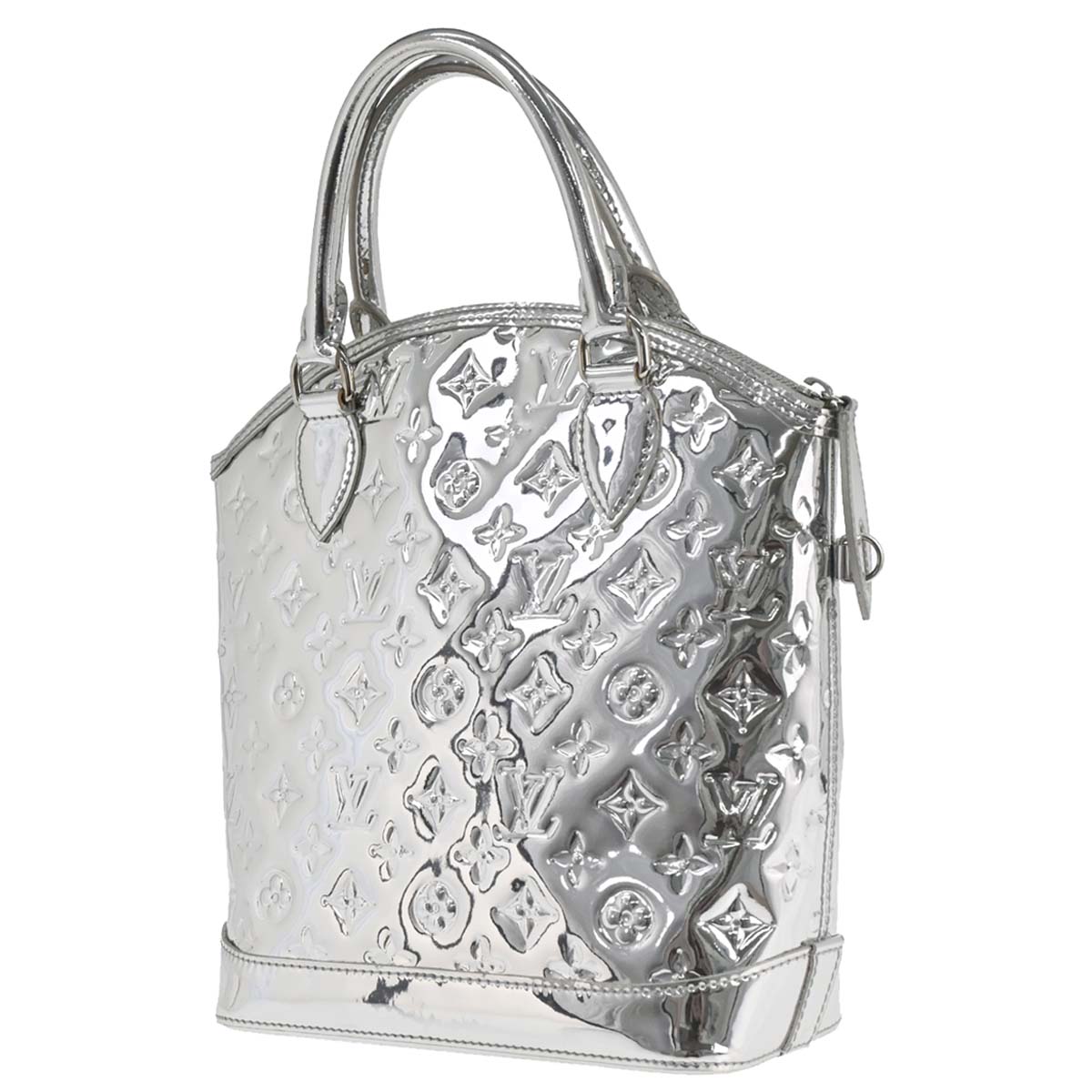 Louis Vuitton Silver Monogram Miroir Lockit Tote Handbag M95449