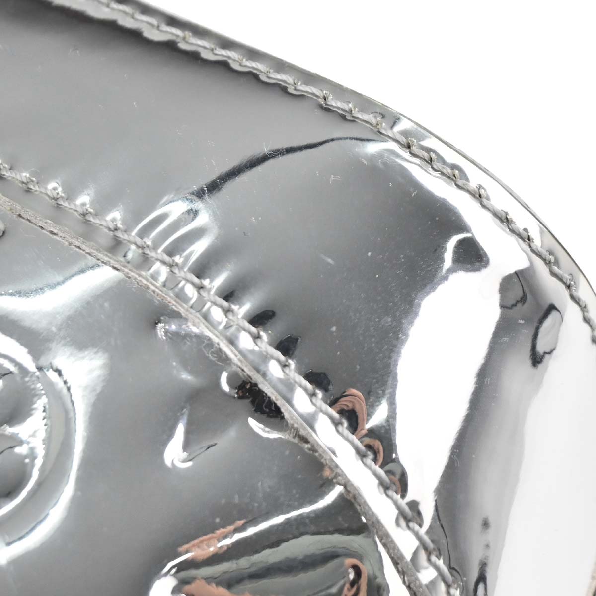 Louis Vuitton Silver Monogram Miroir Lockit Tote Handbag M95449