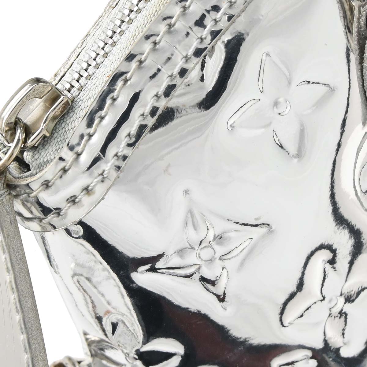 Louis Vuitton Silver Monogram Miroir Lockit Tote Handbag M95449