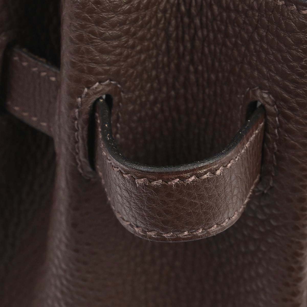 Hermes Chocolat Taurillon Clemence Birkin 30 Handbag