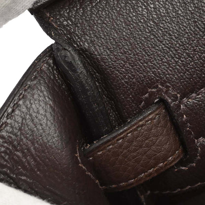 Hermes Chocolat Taurillon Clemence Birkin 30 Handbag