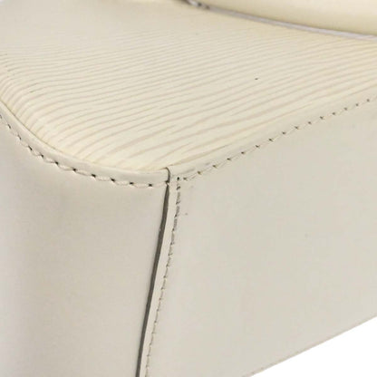 Louis Vuitton White Epi Jasmin Handbag M5208J