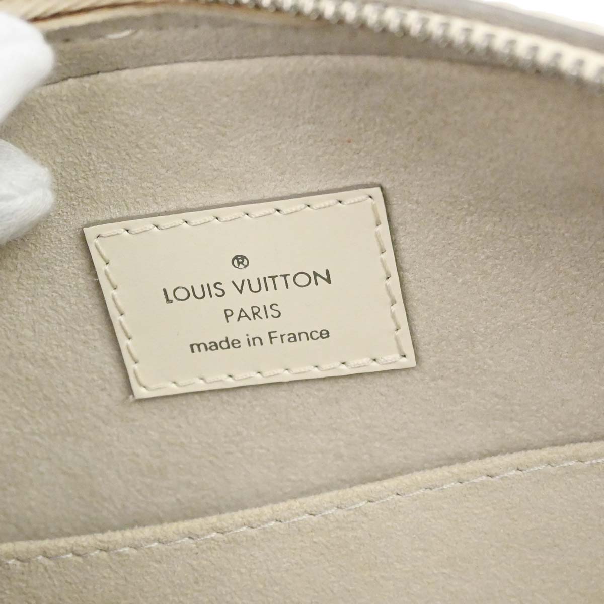 Louis Vuitton White Epi Jasmin Handbag M5208J