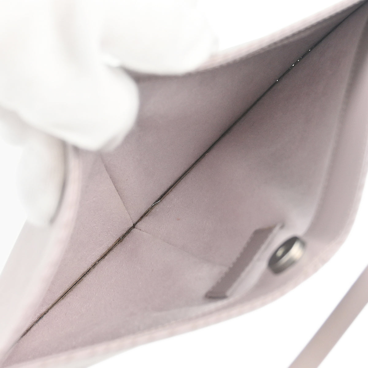 Louis Vuitton Purple Epi Pochette Demi-lune Handbag M5262B