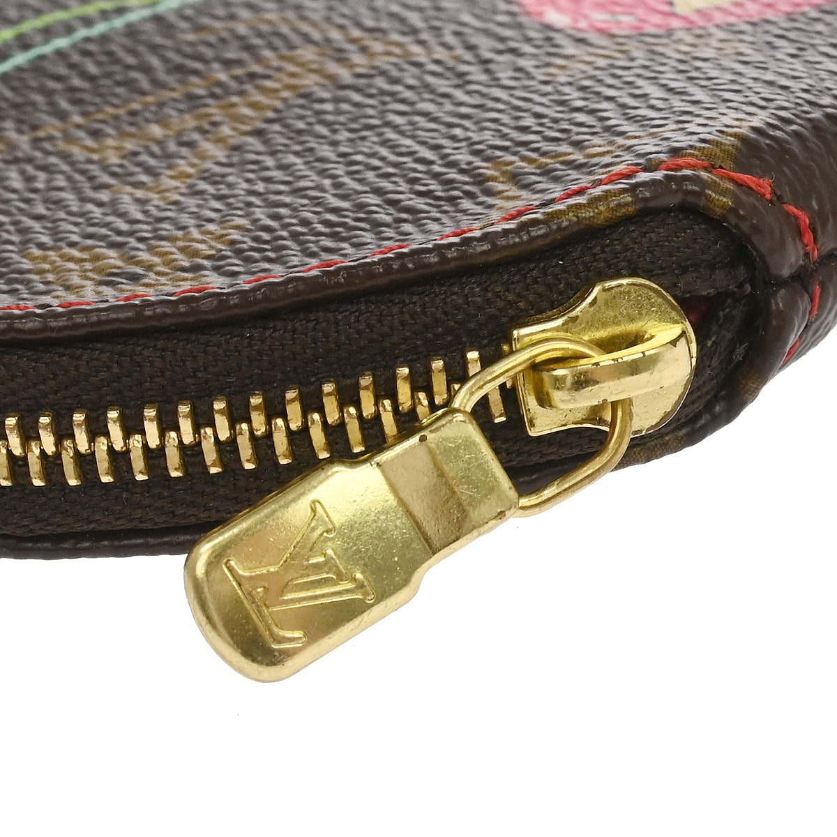 Louis Vuitton 2005 Cherry Porte Monnaie Rond Coin Case Wallet M95043