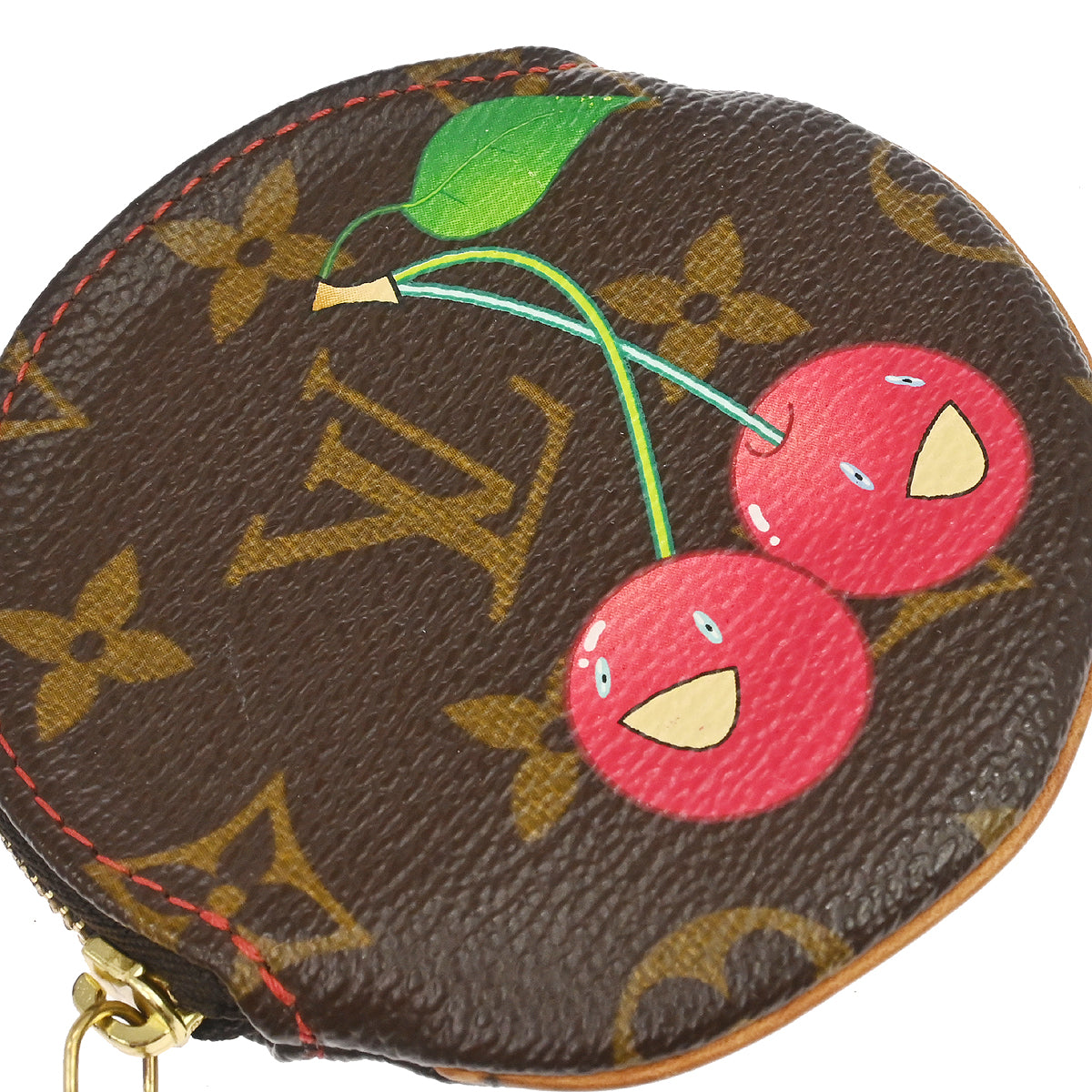 Louis Vuitton 2005 Cherry Porte Monnaie Rond Coin Case Wallet M95043