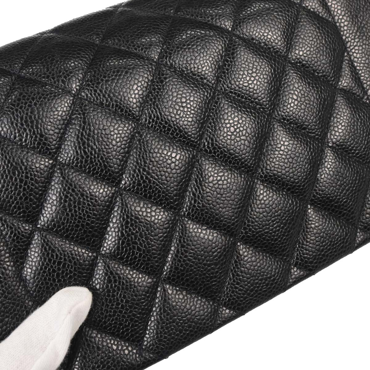 Chanel Black Caviar Skin Medium Diana Shoulder Bag