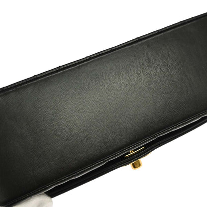 Chanel 1991-1994 Black Lambskin Small Diana Shoulder Bag