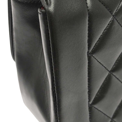 Chanel 1991-1994 Black Lambskin Small Diana Shoulder Bag