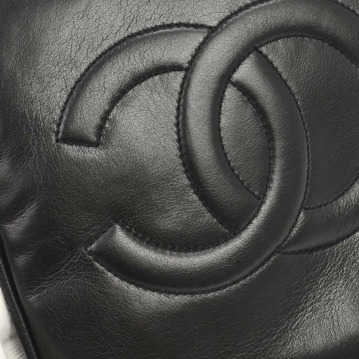 Chanel 1989-1991 Black Lambskin Waist Bum Bag #85/34