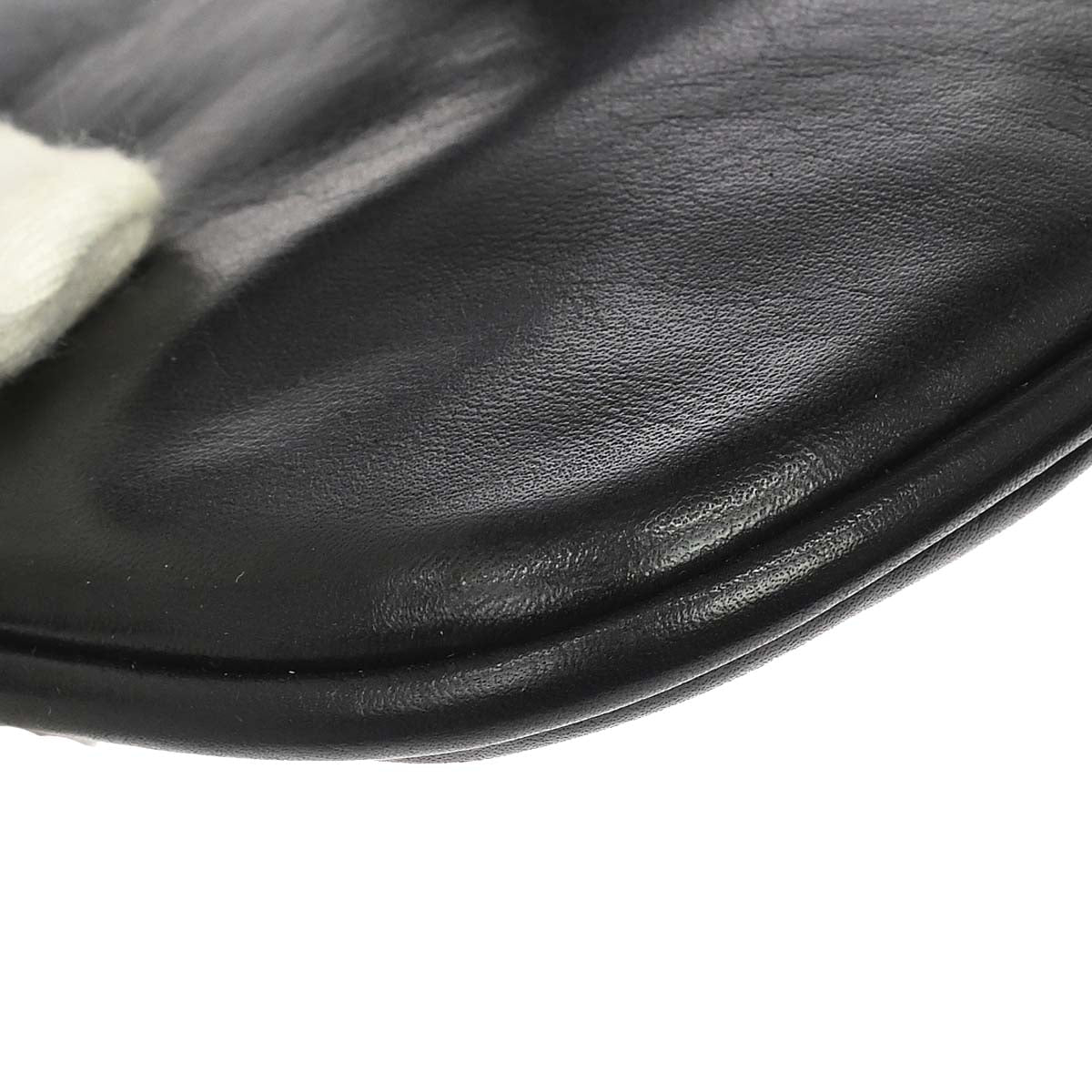 Chanel 1989-1991 Black Lambskin Waist Bum Bag #85/34