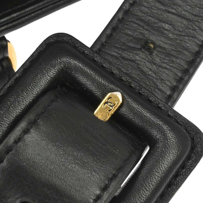 Chanel 1989-1991 Black Lambskin Waist Bum Bag #85/34