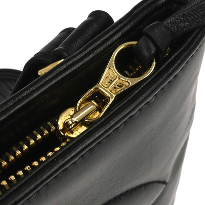 Chanel 1989-1991 Black Lambskin Waist Bum Bag #85/34