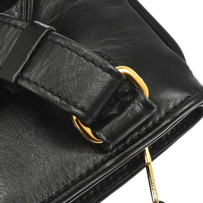 Chanel 1989-1991 Black Lambskin Waist Bum Bag #85/34