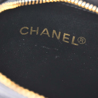 Chanel 1989-1991 Black Lambskin Waist Bum Bag #85/34