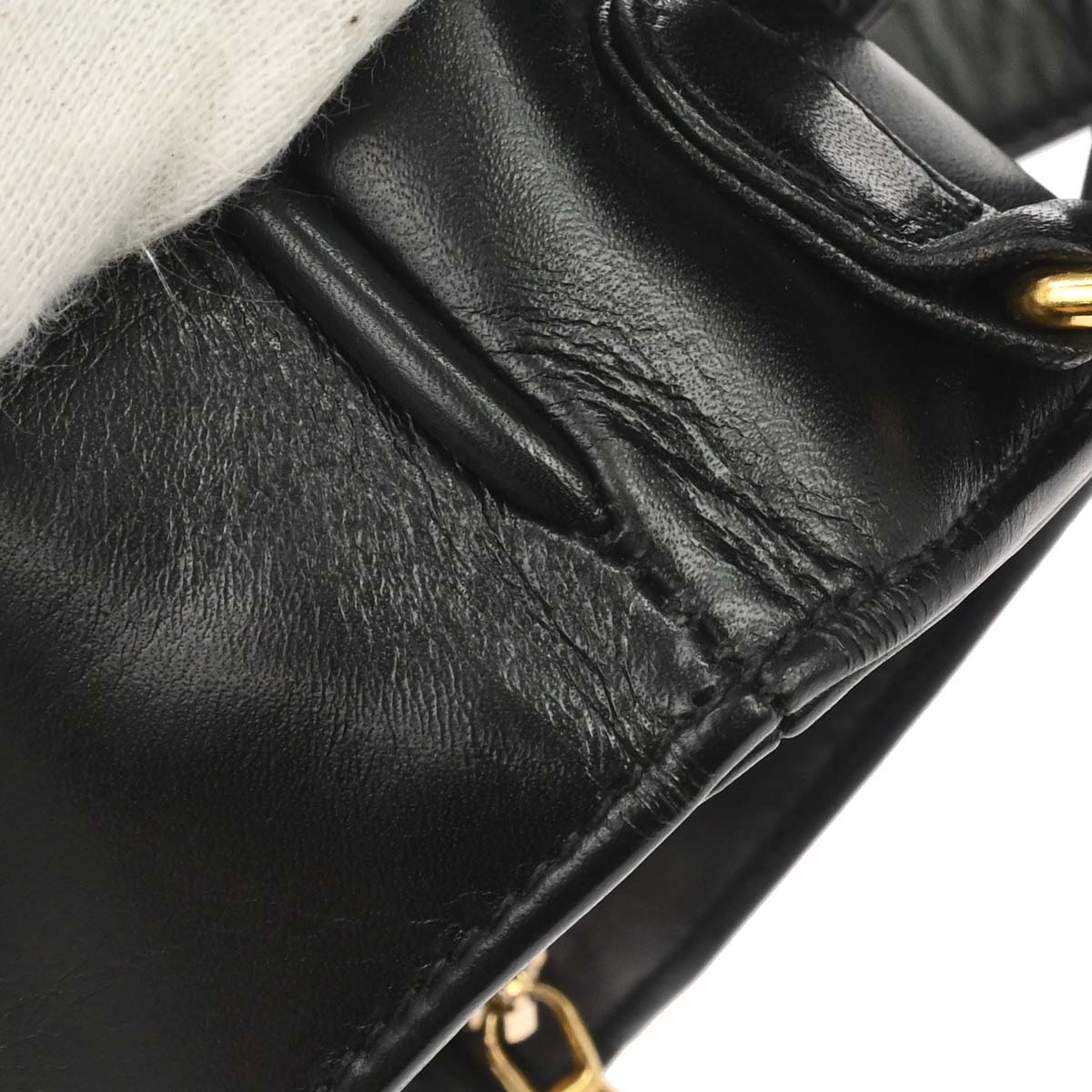 Chanel 1989-1991 Black Lambskin Waist Bum Bag #85/34