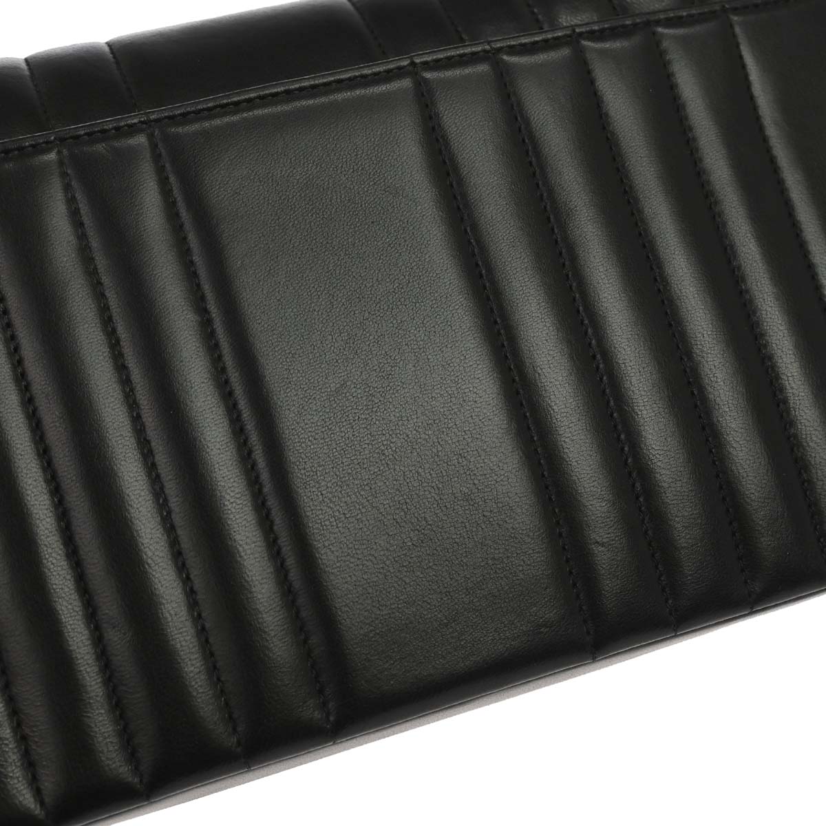 Chanel 1991-1994 Black Lambskin Mademoiselle Single Flap Shoulder Bag