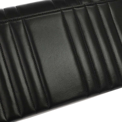 Chanel 1991-1994 Black Lambskin Mademoiselle Single Flap Shoulder Bag
