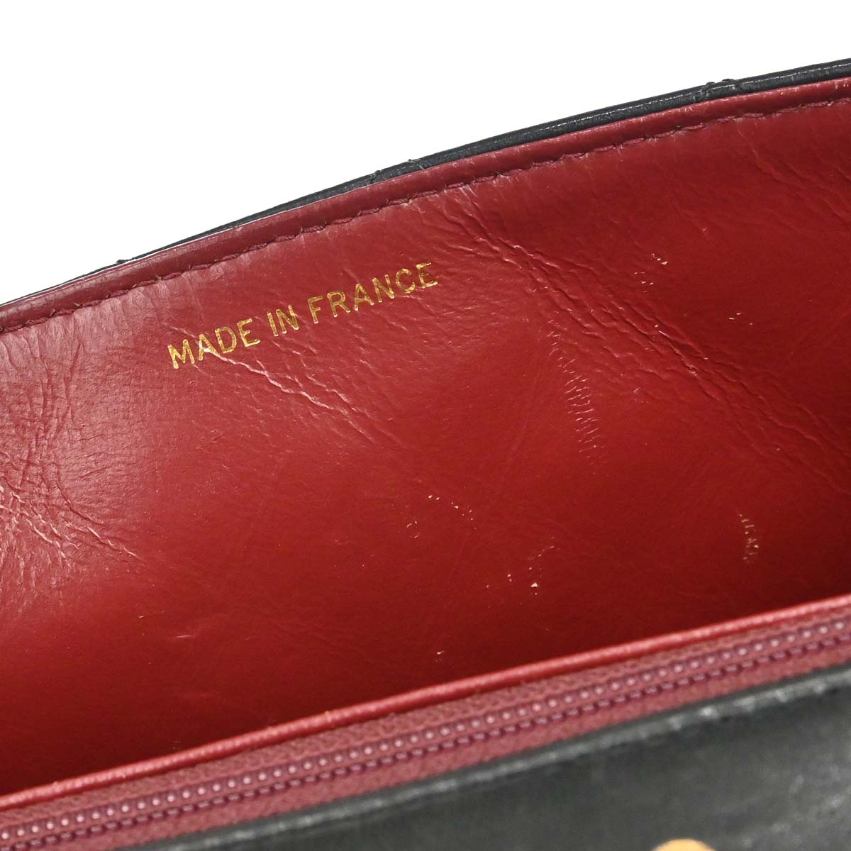 Chanel 1989-1991 Black Lambskin Turnlock Small Full Flap Shoulder Bag