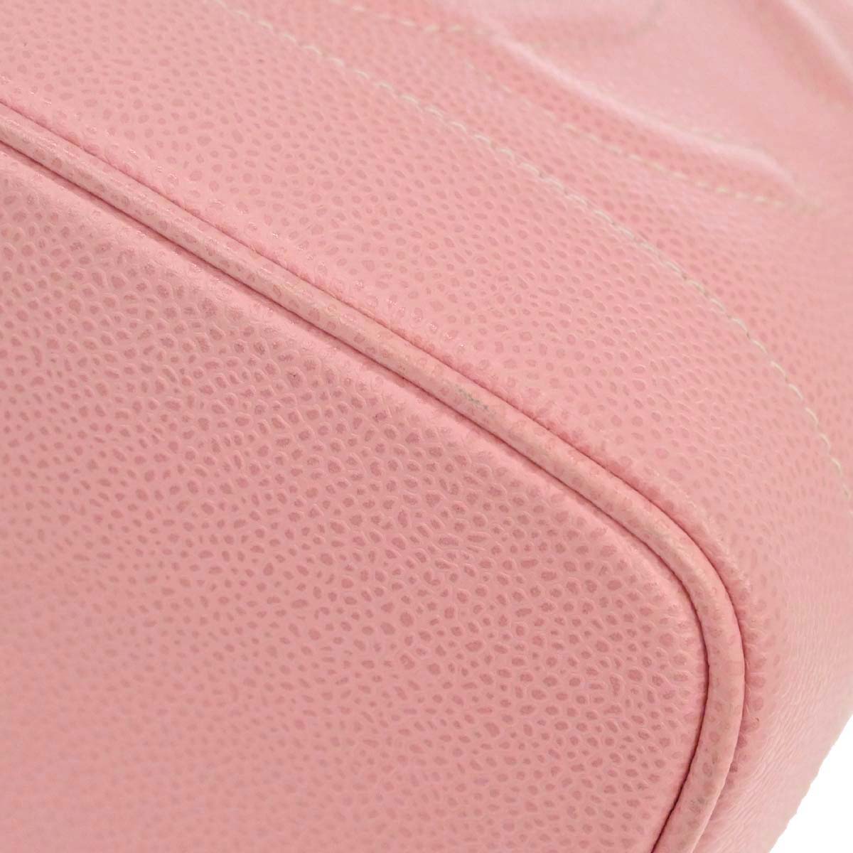 Chanel 2003-2004 Pink Caviar Skin Timeless Vanity Handbag